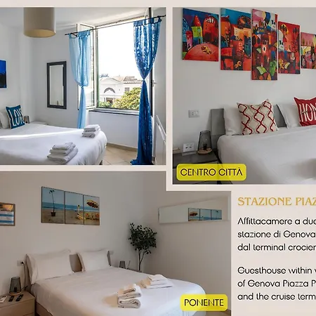 Accoglienti Stazione Piazza Principe - 5 Min Treni Crociere Genova